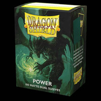 Dragon Shield - Box 100 - Standard Size Dual Matte Metallic Green (Power)