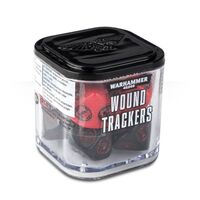 Warhammer 40000: Wound Trackers Red and Black