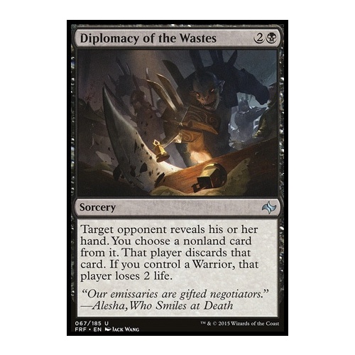 Diplomacy of the Wastes - FRF