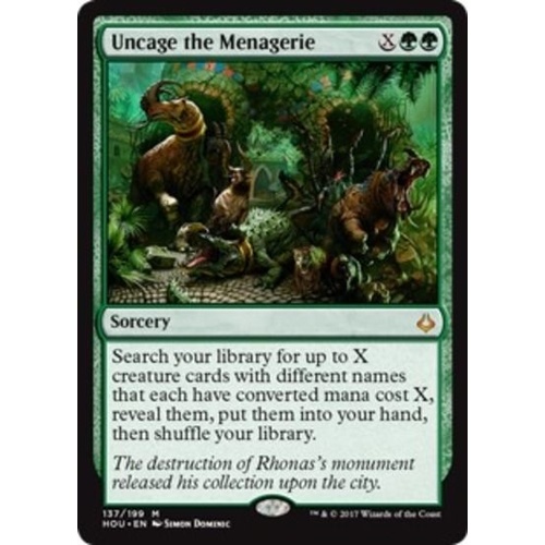 Uncage the Menagerie - HOU