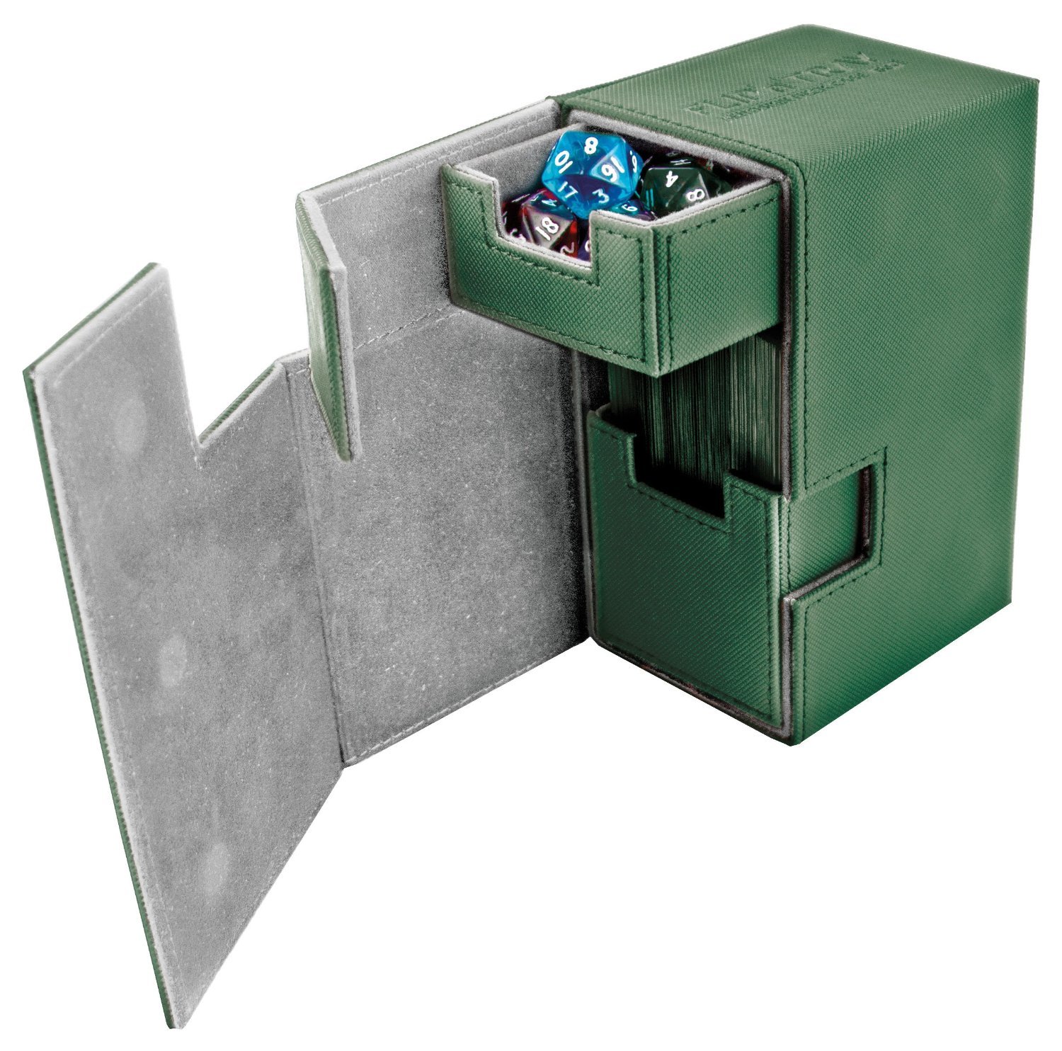 Ultimate Guard FLIP'n'TRAY XENOSKIN 100+ Deck Box Green Decked Out