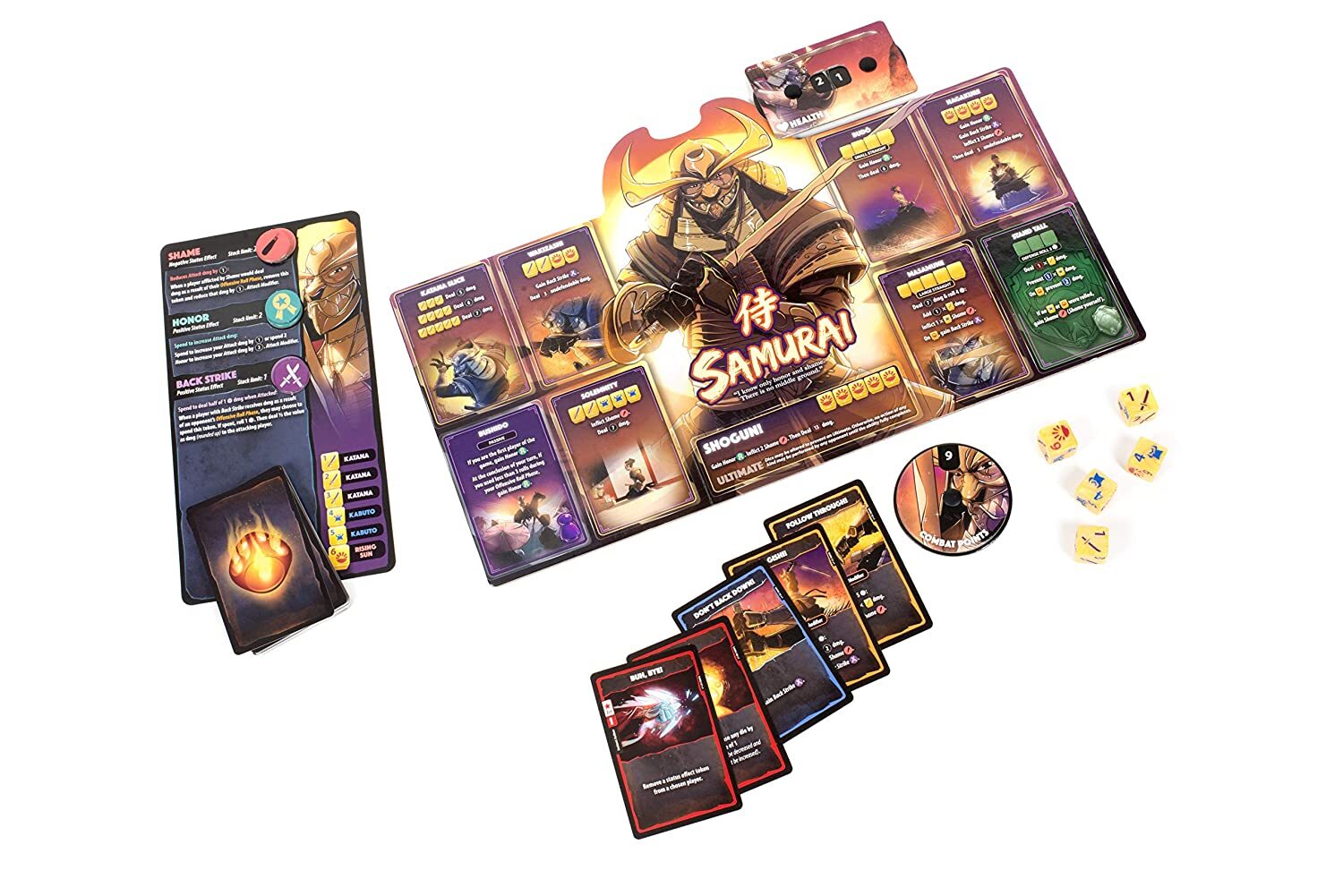 Dice Throne Gunslinger VS Samurai Decked Out Gaming