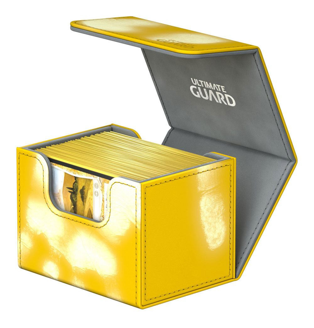 Ultimate Guard Yellow SideWinder CHROMASKIN 100+ Deck Box Decked