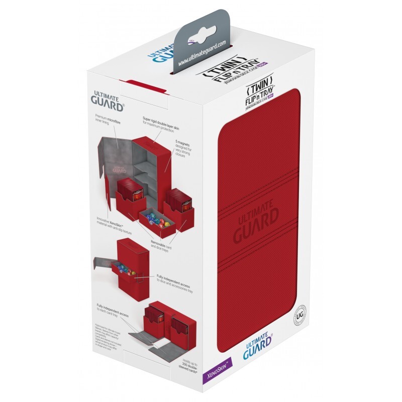 Ultimate Guard Twin Flip`n`Tray 266 Xenoskin Grigio - Foto 8