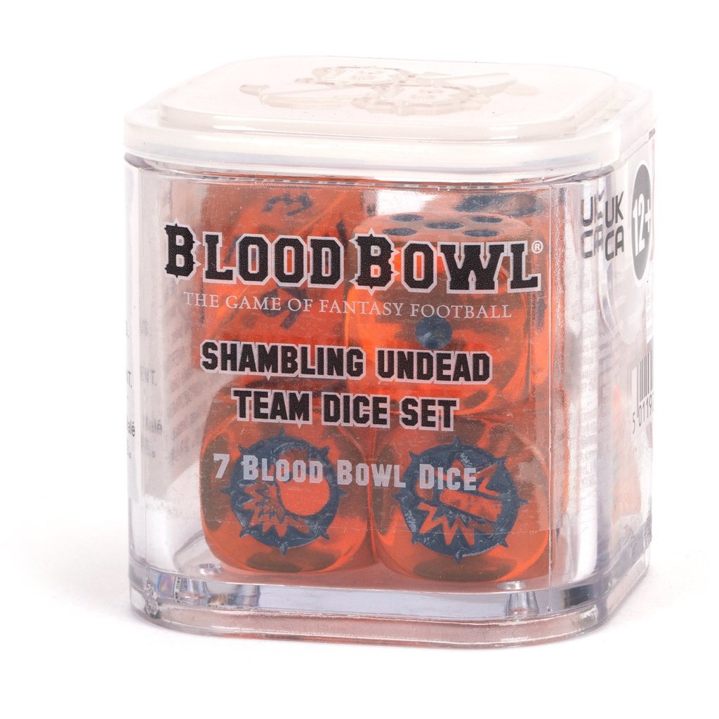 Games Workshop Bloodbowl: Shambling Undead Team Dice Set | Decked