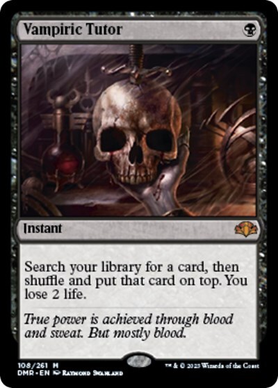 吸血の教示者/ Vampiric Tutor mtg foil Vampiric Tutor FOIL - DMR | Decked Out Gaming