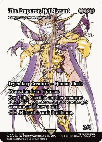 The Emperor, Hell Tyrant - Yawgmoth, Thran Physician (Showcase
