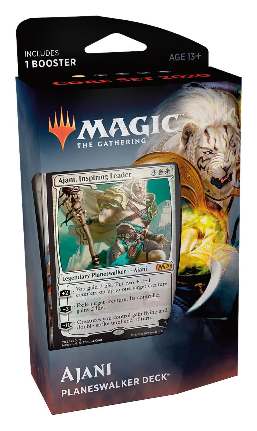Мэджик отзывы. Аджани МТГ колода. Magic the Gathering выпуск 2020. MTG коробка с Аджани. Аджани Плейнсволкер