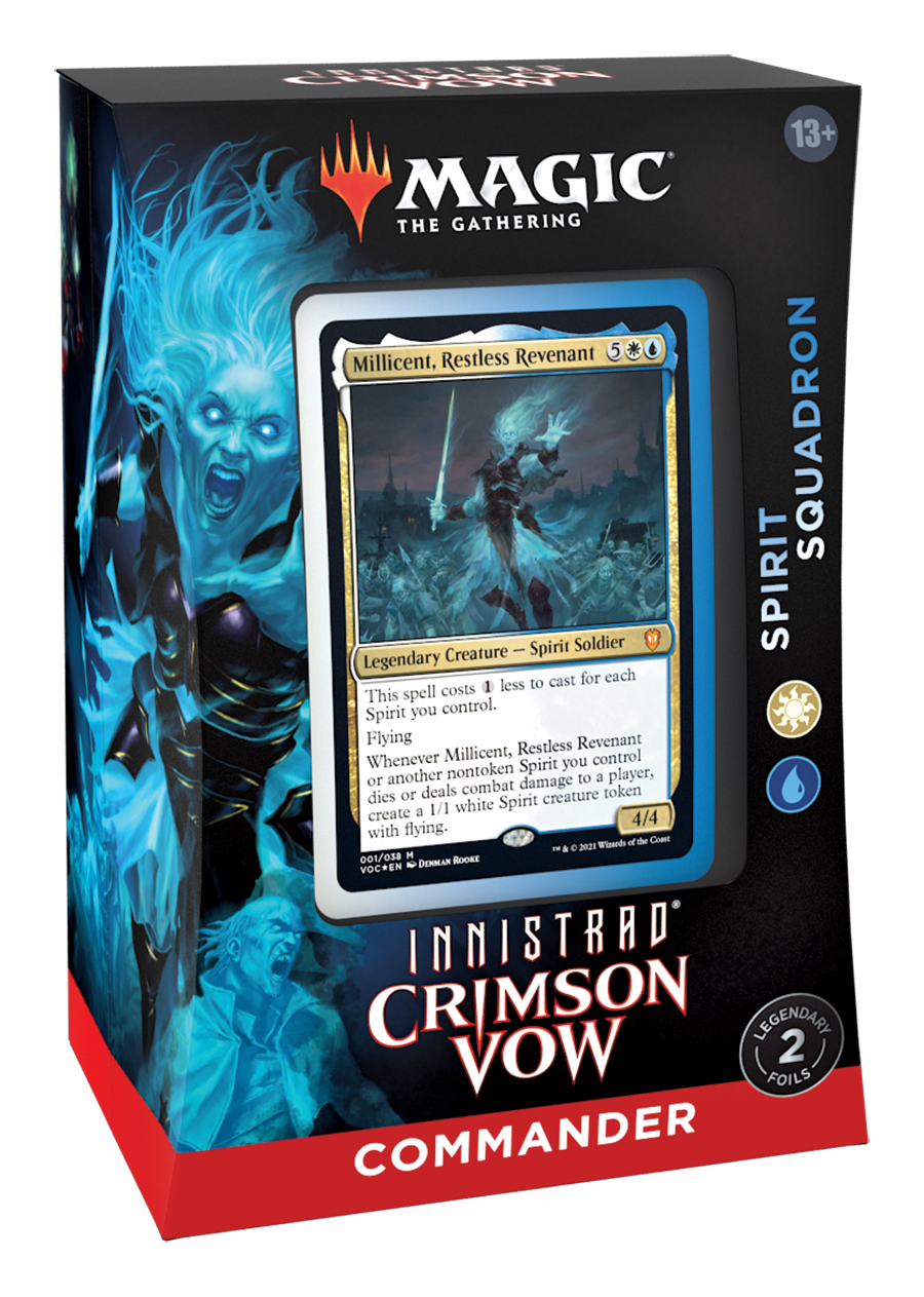 Magic the Gathering Innistrad Crimson Vow (VOW) Commander Deck Spirit Squadron Decked Out Gaming