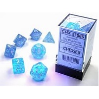 CHX 27577 Borealis Polyhedral Purple/White Luminary 7-Die Set
