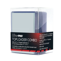 Toploader Combo Set (25 x Toploaders + 25 x Sleeves)