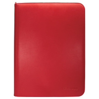 VIVID 9-Pocket Zippered PRO-Binder: Red