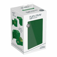 Flip n Tray 100+ XenoSkin Monocolor Green Deck Box