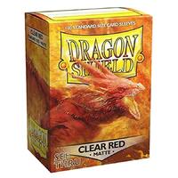 Dragon Shield - Box 100 - Clear Red Matte