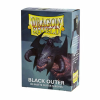 Dragon Shield - Outer Sleeves - Matte Black Standard Size