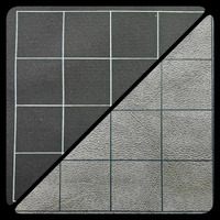 Chessex Reversible Battlemat 1" Squares Black/Grey (23.5"x26")