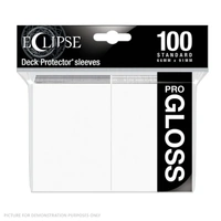 ULTRA PRO Deck Protector Standard - Gloss 100ct White- Eclipse