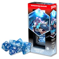 D&D Adventure Dice - Cleric - White n Blue