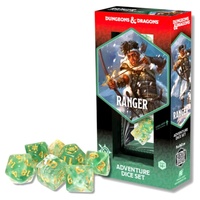 D&D Adventure Dice - Ranger - White n Green