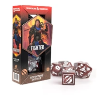 Sirius Dice - D&D Adventure Dice - Fighter - Red