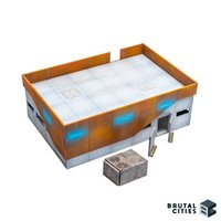 Brutal Cities MDF Terrain: Eternity Labs module C