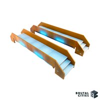 Brutal Cities MDF Terrain: Eternity Labs bridges