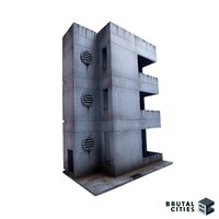 Brutal Cities MDF Terrain: Vantann Office Building Small