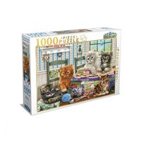 Tilbury Kittens Knitting 1000pc Puzzle