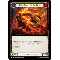 Fire Tenet: Strike First (Yellow) (Regular) - HNT