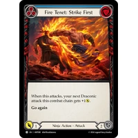 Fire Tenet: Strike First (Blue) (Regular) - HNT