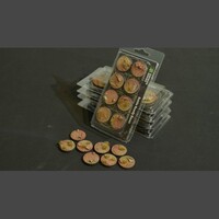 Gamers Grass Battle Ready Bases Badlands Round 32mm (x8)