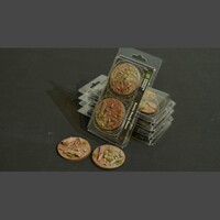 Gamers Grass Battle Ready Bases Badlands Round 60mm (x2)