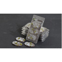 Gamers Grass Battle Ready Bases Temple Oval 75mm (x3)