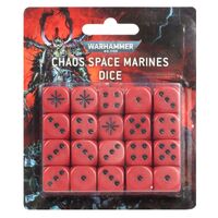 Warhammer 40000: Chaos Space Marines Dice 