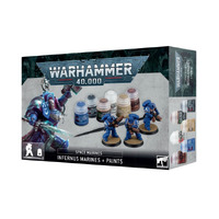 Warhammer 40K: Space Marines Infernus Marines + Paints