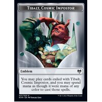 1 x Tibalt, Cosmic Imposter Emblem Token - KHM