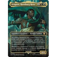 Aragorn, Hornburg Hero (Borderless) (Surge Foil) FOIL - LTC