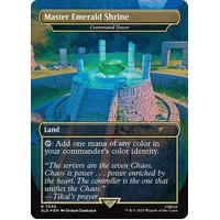 Master Emerald Shrine - Command Tower (Borderless) FOIL - SLD