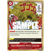 Bad Manners Kick Course