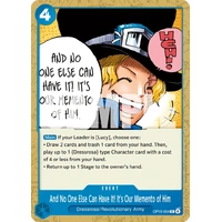 And No One Else Can Have It! It's Our Memento of Him - OP15