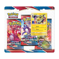 Pokemon TCG Sword and Shield - Battle Styles Jolteon Three Booster Blister