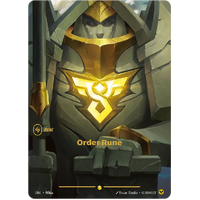 Order Rune (Alternate Art) FOIL - UNL (R06a)