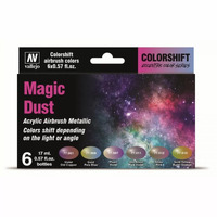 Vallejo Eccentric - The Shifters Magic Dust (6 Colour Set) Acrylic Airbrush Paint