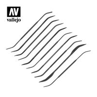 Vallejo Hobby Tools - Curved File Set (x10)