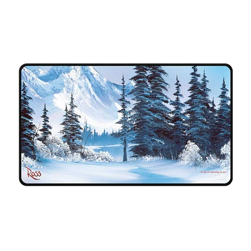 Bob Ross - Winter Paradise - Stitched Edge Playmat