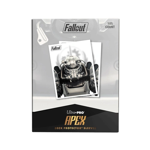 Ultra Pro: UP16585 Brotherhood of Steel 105ct Apex Deck Protector Sleeves for Bethesda - Fallout
