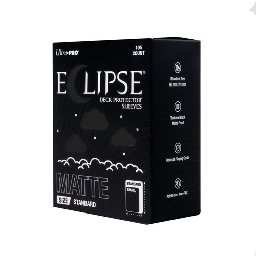 ECLIPSE Matte Standard Sleeves: Jet Black