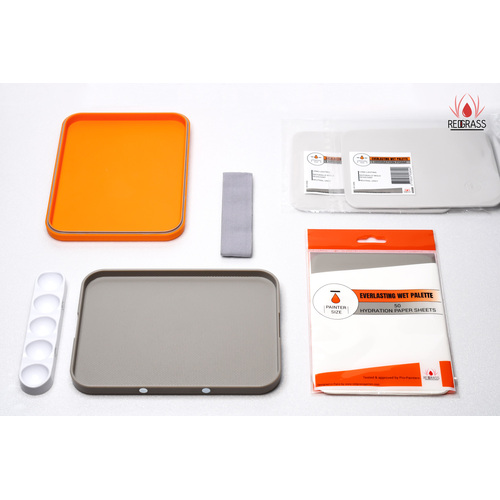 Redgrass Everlasting Wet Palette Complete Painter - Orange