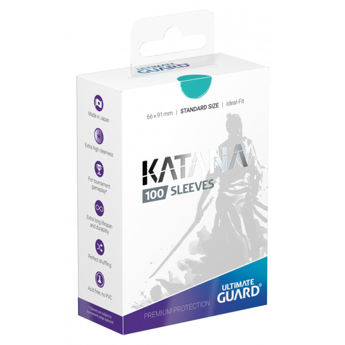 Katana Standard Size Sleeves Turquoise (100)