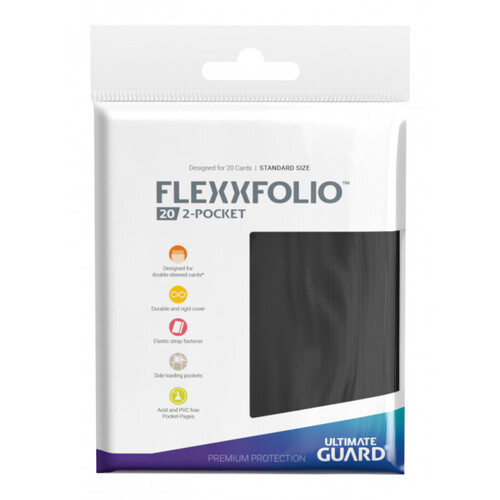 Ultimate Guard Flexxfolio 20 - 2-Pocket Black